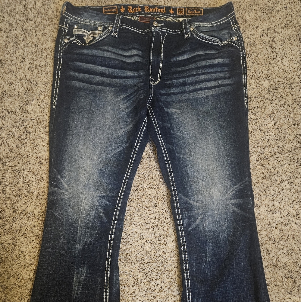 Rock Revival Dark Blue Boot Cut Jeans